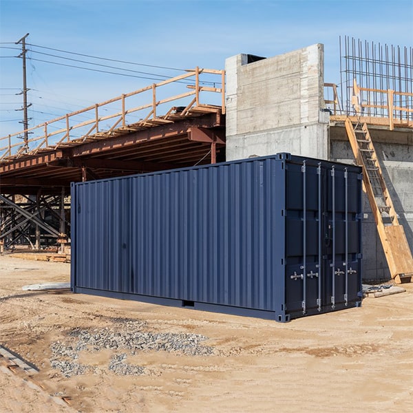 you can move a construction site storage container to a different location once it's been delivered